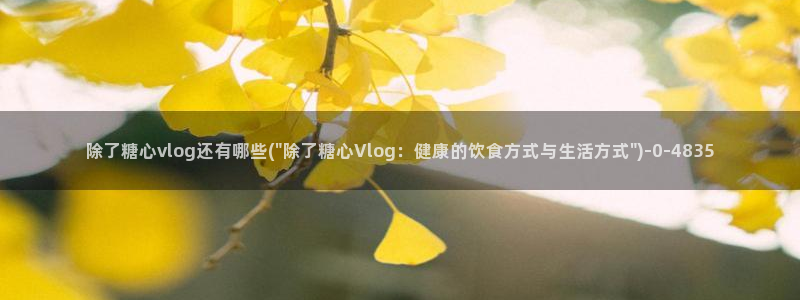 糖心成年版vlog：除了糖心vlog还有哪些(\